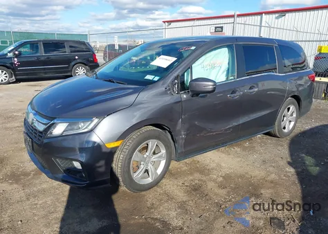 2018 Honda Odyssey Ex from USA, damaged, VIN 5FNRL6H54JB102177